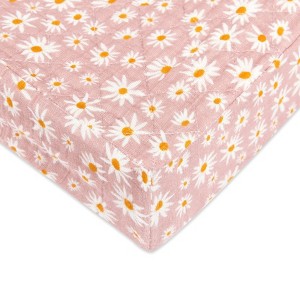 Babyletto Quilted Changing Pad Cover in GOTS Certified Organic Muslin Cotton - 1 of 4
