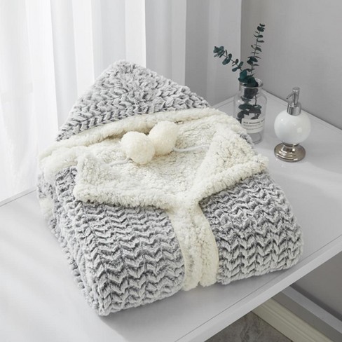 Chic Home Auburn Lightweight Wearable Blanket, Color: Silver White -  JCPenney