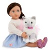 Our Generation Mindy & Pepper 18'' Doll & Pet Kitten Set - 3 of 4