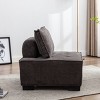 One Seater Couch Single Seater Couch Sofa Armless Accent Chair With Removable Pillow Square Modular Sectional Couch-Maison Boucle - 3 of 4
