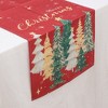Unique Bargains Table Runner Rectangular Winter Christmas Pattern 1 Linen Colorful 1 Pc - 3 of 3