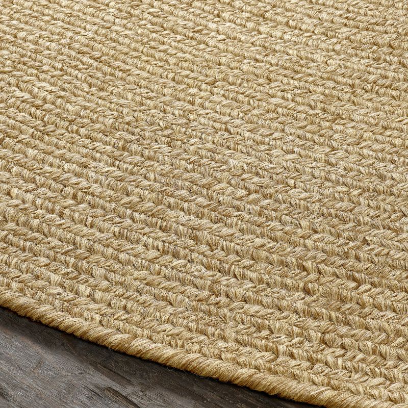 Modern Rustic Braided Pattern High-Traffic Polypropylene Casual Coastal Indoor/Outdoor Area Rug by Blue Nile Mill, 3 of 5