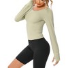 Workout Crop Tops for Women Short Sleeve Workout Shirts for Running 2025 Gym Yoga Athletic Exercise - 4 of 4