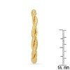 Steeltime Ladies stainless steel twisted cuff hoop earrings. Color Options: Gold, Rose Gold - 2 of 4