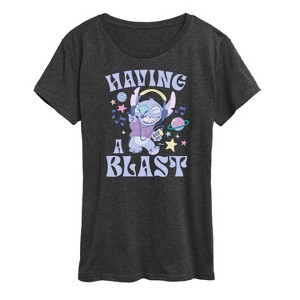 Women's - Lilo and Stitch - Having A Blast Short Sleeve Graphic T-Shirt - 1 of 4