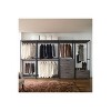 HomeStock Monica Wood Walk-in Closet with Three Drawers and One Shelf in Rustic Gray - 4 of 4