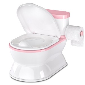 BabyBond 2-in-1 Toddler Potty Training Toilet - Large Chair & Detachable Seat for Boys & Girls 1-3 yrs - Flushing Sound, Wipes Storage - 1 of 4
