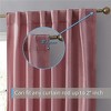 HLC.ME Lopez Velvet Premium Soft Light Filtering Back Tab Rod Pocket Window Treatment Curtain Panels - Set of 2 - 3 of 4