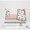 Bacati - Construction Yellow Orange Blue Gray 4 pc Crib Bedding Set with Diaper Caddy - 3 of 4