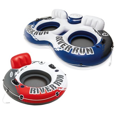 Intex River Run 53 Inch Inflatable Floating Water Tube Lake Pool Ocean ...
