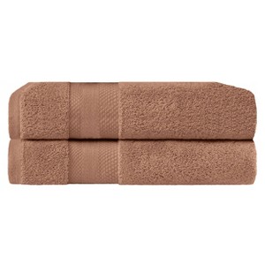 Luxury Cotton Heavyweight Solid Plush Towel Set by Blue Nile Mills - 1 of 4