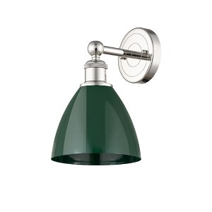 Plymouth Dome - 1 Light Wall Sconce In Industrial Style-12 Inches Tall and 7.5 Inches Wide - 1 of 1