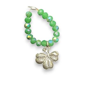 Michelle Marie Boutique's  Crystal Stretch Ring with Assorted Pewter Charms - 1 of 4