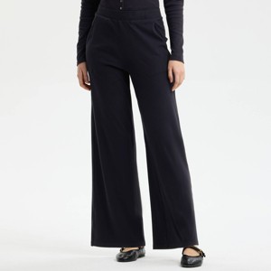 Women's Straight Leg Lounge Pants - A New Day™ Black XXL : Target