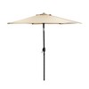 Sevobal Patio Umbrellas Outdoor Patio Market Umbrella with Crank and Tilt, Large Garden Poolside Beach Sunshade Umbrellas, Beige, 63.6"*63.6"*96.46" - 4 of 4
