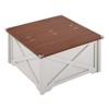 Farmhouse Coffee Table With Large Hidden Storage Compartment - 4 of 4