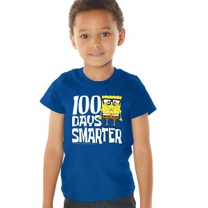 Toddler Boys' SpongeBob 100 Days Smarter T-Shirt - 1 of 4