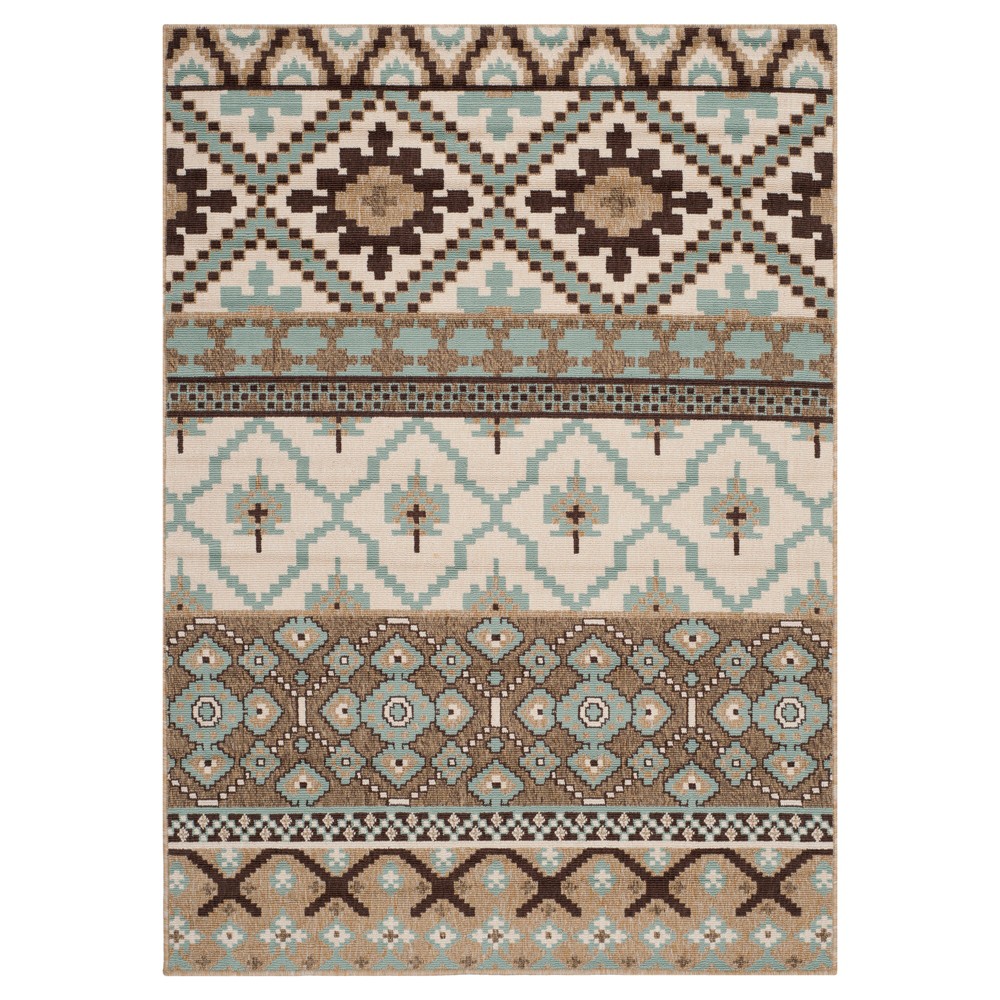 Salamanca Accent Rug - Creme/Brown (4'x5'7in) - Safavieh