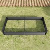 Raised Garden Bed Kit - Metal Raised Bed Garden 7.6x3.7x0.98ft for Flower Planters, Vegetables Herb Silver - 3 of 4