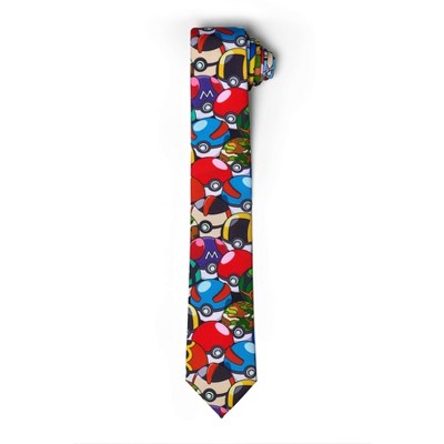 OppoSuits Men's Pokémon Tie - Pokeball Necktie - Formal And Casual - Including 1 Tie - Multicolor - Size One Size