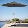 Hyleory 9FT Lighted Market Umbrella for All Seasons/ Size: 91.2" H x 108" W x 108" D - 3 of 4