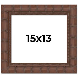 PosterPalooza | 15x13 Wide Bamboo Picture Frame, UV Acrylic, 4 Finishes - Brown, Black, Silver, and Natural - 1 of 4