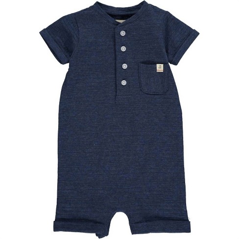 Gender Neutral Boy's Camborne Henley Romper - ME & HENRY - image 1 of 3