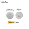 Unique Bargains Plastic Decoration Furniture White Screw Cap Covers - 2 of 3