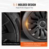VEVOR Wheel Rim Cover Hubcaps, 19 in, 2020-2024 Model Y Fully Fit Hubcap with Snap, Guard Tape & Valve Nozzle Hole, ABS & PC Hubcap, Black - 4 of 4