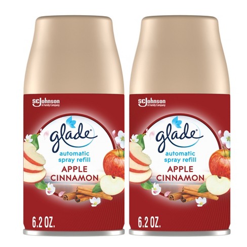 Glade Automatic Spray Air Freshener - Apple Cinnamon - 12.4oz/2pk : Target