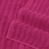 BAGOKIE 100% Turkish Cotton Corduroy Ribbed Bath Towels 6-Piece Set - 2 of 4
