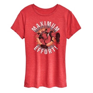 Women's - Marvel - Deadpool Maximum Effort Short Sleeve Graphic T-Shirt - 1 of 4