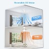 TALOYA 44 in. LED Indoor White Ceiling Fan with Light and Remote, Reversible DC Motor, 5 Blades and 3 CCT Light Kit - 3 of 4
