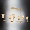 Urban Ambiance Luxury Posh Indoor Chandelier,  11''H x 15-1/2"W x 50''D,  Soft Gold Finish, UHP5045 - 4 of 4