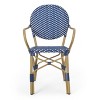 PAGED Outdoor Dining Chairs Modern Patio Chairs with Aluminum Frame and Wicker Wrappings for Backyard, Garden, Poolside - 2 of 4