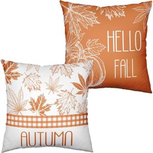 LISM Pillow Covers Cotton Linen Throw Pillow Case Set of 2 - 1 of 4