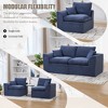 MOONMISS 80"Modular Sectional Sofa Cloud Couch with Cushion Covers Removable Furniture for Living Room Bedroom Apartments Dorms - 2 of 4