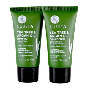 Luseta Tea Tree & Argan Oil Travel Set - 2 x 1.01 oz - Cleanse, Refresh, and Shine—Wherever You Go - 1 of 4