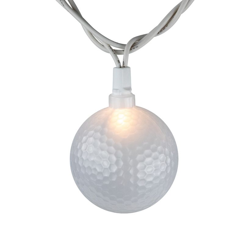 Northlight 10-Count Golf Ball Patio Light Set, 6ft White Wire, 5 of 6