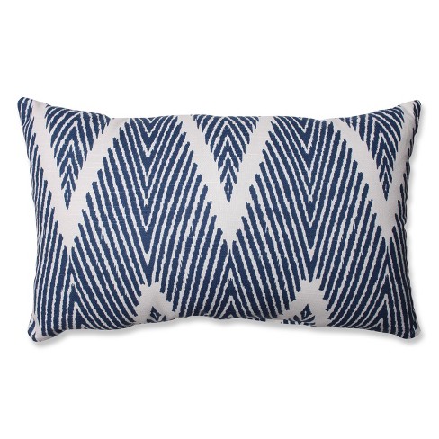 Navy Bali Lumbar Throw Pillow 11.5"x18.5" - Pillow Perfect - image 1 of 2