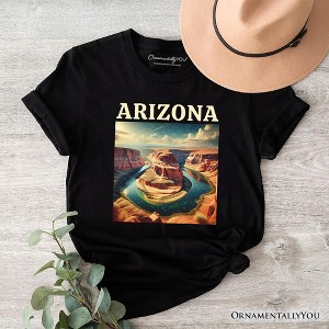 Scenic Arizona State Desert Canyon Vintage T-Shirt, Horseshoe Bend Tee and Southwest Nature Souvenir | OrnamentallyYou - 1 of 4
