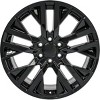 OE Wheels LLC CV38-22090-6550-28B Black Wheel Painted (22 x 9. inches /6 x 139 mm, 28 mm Offset) - 2 of 3