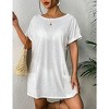 AI'MAGE Women's Swimsuit Coverup 2025 Bathing Suit Cover Ups Casual Loose Short Sleeve Bikini Beach Dress with Pocket - 3 of 3