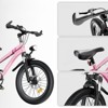 DSVIMOY 20 Inch Kids Mountain Bike for Boys & Girls Ages 7-12, 7-Speed Gears, Silver&Pink, 54.6"*20.7"*35" - 4 of 4