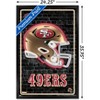 Trends International NFL San Francisco 49ers - Neon Helmet 23 Framed Wall Poster Prints - 3 of 4