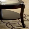 Jallenex Glass Insert Top Coffee Table - Burgundy - HOMES: Inside + Out - 3 of 3