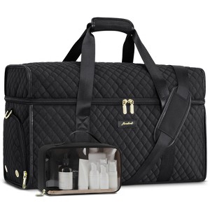 Generic Weekender Travel Duffle Bag for Women: Overnight Bags with Shoe Compartment Carry on Bags - 1 of 4