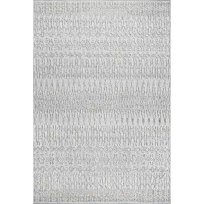 Nuloom Teagan Textured Abstract Indoor Area Rug - Grey 4' X 6' : Target