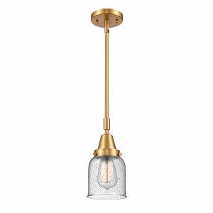 Bell - 1 Light Stem Hung Mini Pendant In Industrial Style-11.13 Inches Tall and 5 Inches Wide - 1 of 1