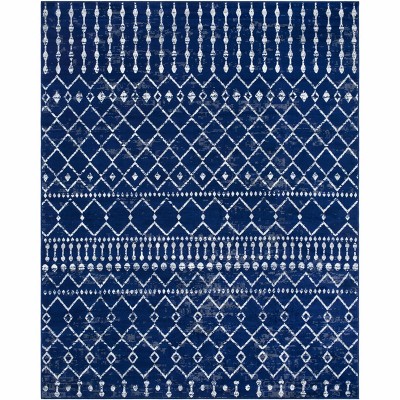 Hauteloom Scandi Navy All Over Pattern Rug